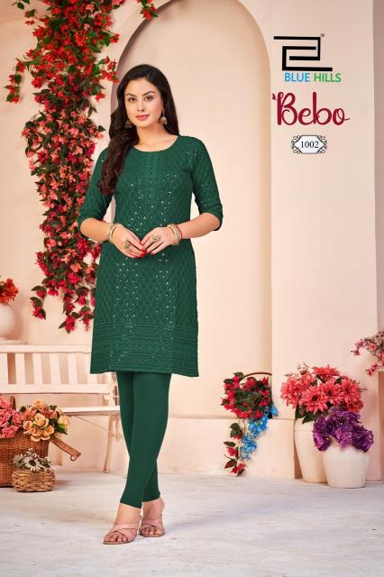 Blue hills bebo designer kurtis wholesale in hyderabad